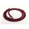Bundela Gems Collane da donna A++ granato rosso naturale sfaccettato pietra preziosa roton...