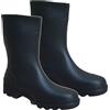 Stivali di gomma Uomo corti in Pvc impermeabili antiscivolo lavoro Nero Misur 44