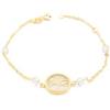 Monde Petit Bracciale albero della vita con madreperla - oro giallo 18k (750) - Scatola Regalo - Certificato di garanzia