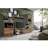trendteam smart living soggiorno Set 4 pezzi combinazione Mango, 246 x 182 x 37 cm Front Old Wood, corpo e inserto Matera con molto spazio