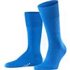 FALKE Airport M So lana cotone tinta unita 1 paio, Calzini Uomo, Blu Sapphire 6055, 45-46