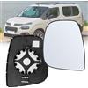 Roadtime Vetro specchietto laterale riscaldato compatibile con Citroen Berlingo 2012-2018/Peugeot Partner MK2 facelift 2012-2018, vetro specchietto retrovisore riscaldato (sinistro)