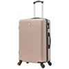 CELIMS - Valigia Media 20 kg Rigida Champagne a 4 Ruote Leggera | Valigia da Stiva 65cm | Lucchetto Integrato | ABS | Trolley Medio 65cm con 4 Ruote