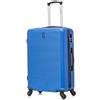 CELIMS - Valigia Media 20 kg Rigida a 4 Ruote Leggera | Valigia da Stiva 65cm | Lucchetto Integrato | ABS | Trolley Medio 65cm con 4 Ruote | Blu