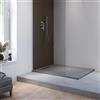 Parama Piatto doccia 90x100 cm in marmoresina grigio effetto pietra | Paros