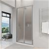 Parama Porta doccia 80 cm apertura a libro vetro opaco | Capri