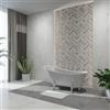 Parama Vasca da bagno freestanding 176cm bianco lucido piedi cromati Mod. Vittoria