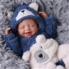 BABESIDE Reborn Maschio - 20 Pollici Lifelike Dimensione del Bambino Reale Radicati Dolce Sorriso - Bambola Realistica Corpo In Tessuto (Ragazzo con gli occhi chiusi)