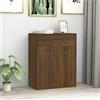 Annlera Credenza Rovere Marrone 60x30x75 cm in Legno Multistrato - Mobiletto Multiuso per Cucina e Soggiorno - Madia Capiente con Cassettiera