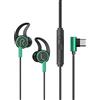 Povanjer Auricolari con microfono per PC, auricolari da gioco con doppio microfono staccabile | 3,5 mm jack cuffie stereo con doppio microfono rimovibile per giochi cellulari