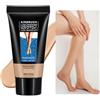 JIABAOZ Trucco per Gambe Impermeabile, Crema Colorata Gambe, Crema Coprente Capillari Gambe, Fondotinta Impermeabile per Coprire Cicatrici (Medium Golw)