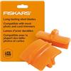 FISKARS Original Lame di ricambio per macchine tagliacarte, 2 Pezzi, Per tagli dritti, Arancione, 1003868