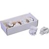Creative Co-Op Coniglietti in Ceramica Bianca (Set da 6 Pezzi)