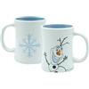GEDALABELS Tazza Olaf 3D Relief 360 ml, fantasia con stampa Olaf, Disney, Frozen, Regina di ghiaccio, classico, retrò, blu