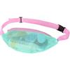 Generic Borsa a tracolla da spiaggia in rete, regolabile con cintura versatile, design con conchiglie per spiaggia, nuoto, vacanze, viaggi e picnic, materiale resistente agli strappi garantisce una