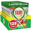 Fairy Platinum Detersivo Pastiglie Lavastoviglie Plus Complete, Brillantante, 125 Capsule, Limone, Tecnologia Anti-Opaco, Contro Il Grasso e le Incrostazioni Ostinate Anche Nei Cicli Brevi