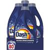 Dash Power Detersivo Liquido Lavatrice, 80 Lavaggi (4x20), Extra Smacchiante, Rimuove anche le macchie secche da 7 giorni, per una pulizia impeccabile