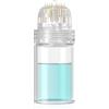 Lazzybeauty Hydra Needle 20 Derma Stamp Microneedling Pin Lunghezza 1,0 mm, flacone applicatore per siero riutilizzabile per la cura della pelle anti-invecchiamento stimolazione della crescita della barba dei