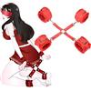 Limmion Set Bondage Manette Sexy Adulti Giocattoli Sessuali Erotici Manette Letto per Coppie Adulte Erotica Posizione Forzata Manette per il Sesso di Coppia Giocattoli del Sesso