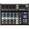 Pronomic B-603 Mini-Mixer Bluetooth con registrazione USB - 6 canali, 4 combo con phantom e Hi-Z, porta USB, uscite XLR, compatto, nero.