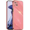 EASSGU [Telaio Elettrolitico Custodia per OPPO Reno4 Z 5G (6.57 Inches) Cover Protettiva in Morbido Silicone TPU - Rosso