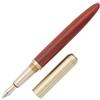 Gullor Penna Stilografica Palissandro, Liscia e Facile Da Scrivere Per Firma, Pennino Medio, Legno Rosso