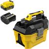 Stanley V20 SFMCV002B-XJ - Aspiratore solidi e liquidi portatile a batteria - 18V 4.0Ah