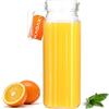 KADAX Brocca da Tavola in Vetro per Bevande Fredde, Caraffa Trasparente con Manico e Beccuccio per Servire Acqua, Succo, Limonata e Sangria (1.1 L)