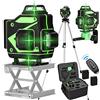 KKnoon Livelle laser con treppiede regolabile in altezza da 1,2 m, Generatori di linea laser 4x360° 4D a 16 linee con linee orizzontali verticali Livella laser autolivellante