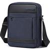 DE LAMASSU® Dominic - Borsa a tracolla da 9,7 pollici, da uomo e da donna, impermeabile e imbottita, leggera e robusta, per lavoro, università, viaggi e tempo libero, blu scuro, Blu