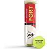 Dunlop Sports Dunlop Unisex D Tb Fort Tournament 4Pet Palline da tennis Yellow One Size