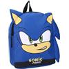 Vadobag Zaino SONIC PRIME Fluffy Friends The Hedgehog Riccio - Zainetto per bambini | Scuola | Asilo - Colore blu - dimensioni 32x26x11cm