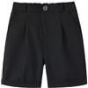 LOLANTA Shorts Scolastici Ragazzi, Shorts Eleganti per Bambini, Pantaloni Completo Formali Estivi Bambini, Pantaloncini Uniforme con Vita Regolabile (Nero, 2-3 Anni, 90)