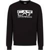 Emporio Armani Felpa Sweatshirt Uomo EA7 6RPM60 PJ05Z (Nero, S)