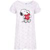 sarcia.eu Camicia da Notte con Cuori Bianca per Donna Snoopy XL