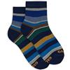 Gallo Calze cortissime bambino cotone righe multicolor blu