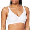 Playtex Reggiseno senza Ferretto Criss Cross Femminile in Cotone Supporto Perfetto x1 Donna, Bianco, 5D