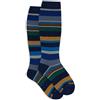 Gallo Calze lunghe bambino cotone righe multicolor blu