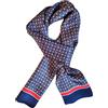 UK_Stone - Foulard da uomo a doppio strato, classico, 100% seta Paisley con motivo a fiori, corone, diamante, 12 mm, Würfel Weinrot, Taglia unica