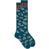 Gallo Calze lunghe uomo cotone fantasia fiori ananas angurie blu