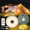 Kimuwote Catena Luminosa da Campeggio Arrotolabile, 10M, Lampada da Campeggio Ricaricabili Portatili 3 in 1 con 9 Modalità di Illuminazione, Impermeabile, USB Charging Kit Campeggio for Camping Hiking