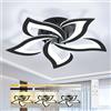 OTREN Plafoniera LED Soffitto Dimmerabile con Telecomando, 3000K-6500K, Luce Notturna, Timer e Funzione Memoria, Lampadario Camera da Letto Moderno Design a Petali, per Soggiorno e Cucina, 60cm