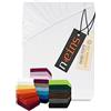 npluseins Lenzuolo con angoli elasticizzati, classico, in jersey, in diversi colori e misure, 100% cotone, 159,192, 80-90 x 190 cm, bianco