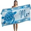 LXTOPN 180 x 90 cm, asciugamano grande in microfibra, per uomo e donna, ad asciugatura rapida, per coppie (tartaruga blu)