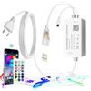 ALITOVE Controller Bluetooth solo per strisce LED RGB cambianti, adattatore di alimentazione AC 220V a 230V con telecomando a infrarossi per striscia LED neon, compatibile con B0CD298PY7