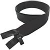 Tokiso 2 pezzi 20-70cm 5# Cerniera in nylon TPU impermeabile open-end nera per artigianato, borse da cucito, accessori di abbigliamento, 25cm