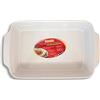 Guardini, Pirofila da forno rettangolare 22x14 cm, Ceramica, Adatta per forno tradizionale e microonde, Bianco, Linea Ceramica