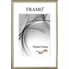 FRAMO Cornice foto 10 x 21 cm in legno massello | vecchio-argento | Colore/dimensione selezionabile | cornici per manifesti | Puzzle | Poster | N°075