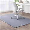 Highdi Grande Tappeto Sedia Ufficio Gaming, Tinta unita Antiscivolo Tappeto per Sedia con Ruote, Antigraffio Tappetino Protettivo del Pavimento per Parquet e Piastrelle (Grigio,80x120cm)