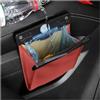 CGEAMDY Pattumiera Magnetica per Auto, Pattumiera per Auto Pelle PU Con 1 Rotolo Sacchetto Rifiuti, Impermeabile Appeso Multiuso Cestino Portiera Auto per Posteriori, Ufficio, Camera Da Letto(Rosso)